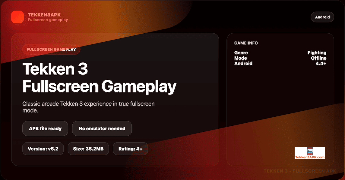 tekken 3 fullscreen apk